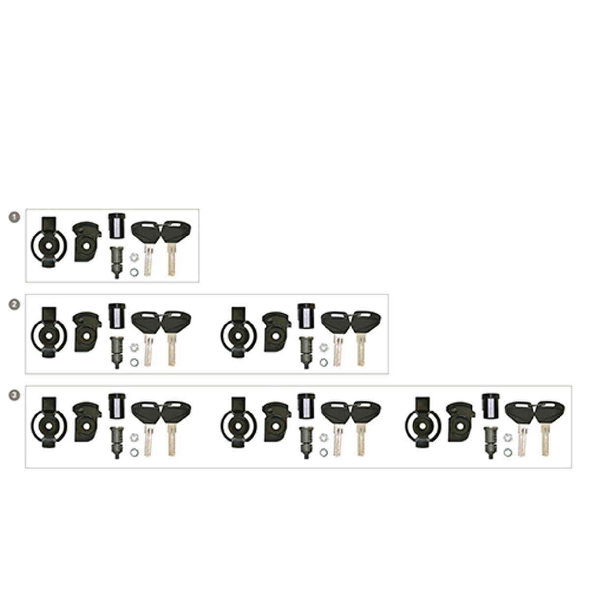 KIT UNIFICAZIONE CHIAVI SECURITY LOCK PER 2 VALIGE