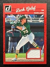 Zack Gelof 2023 Donruss Retro Materials Red #90MM-ZG 52/99 Oakland