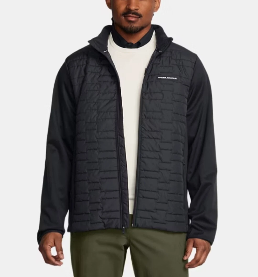 $160 Under Armour Golf Men Size M Jacket UA ColdGear Water Resistant Insulated