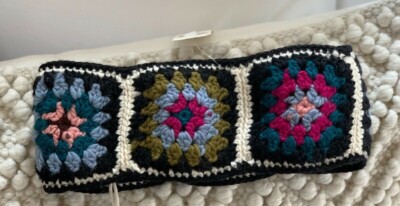 Anthropologie x French Knot Granny Square Ear Warmer Dahlia Twisted Earwarmer - Crochet Granny Square Ear Warmer  main image 3