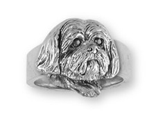 Shih Tzu Ring Handmade Silver Shih Tzu Jewelry SZ19-R