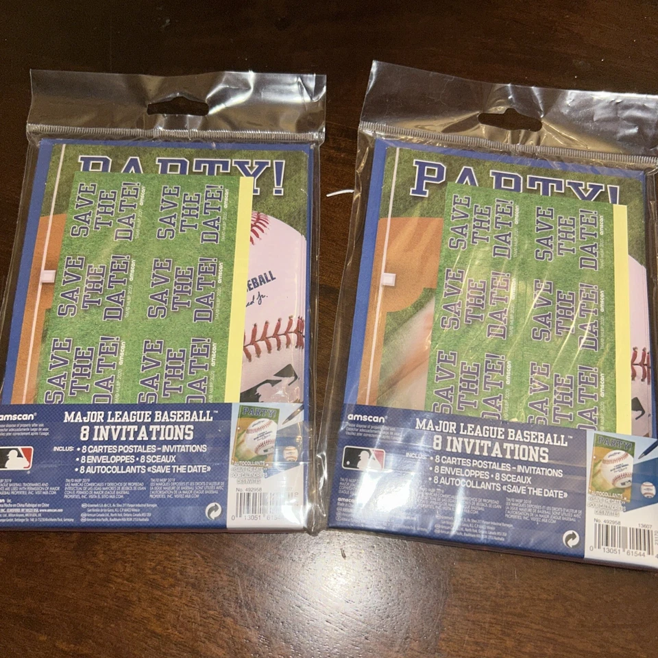 Invitaciones favoritas de fiesta de cumpleaños de béisbol 16 en total Foto 4 de 4