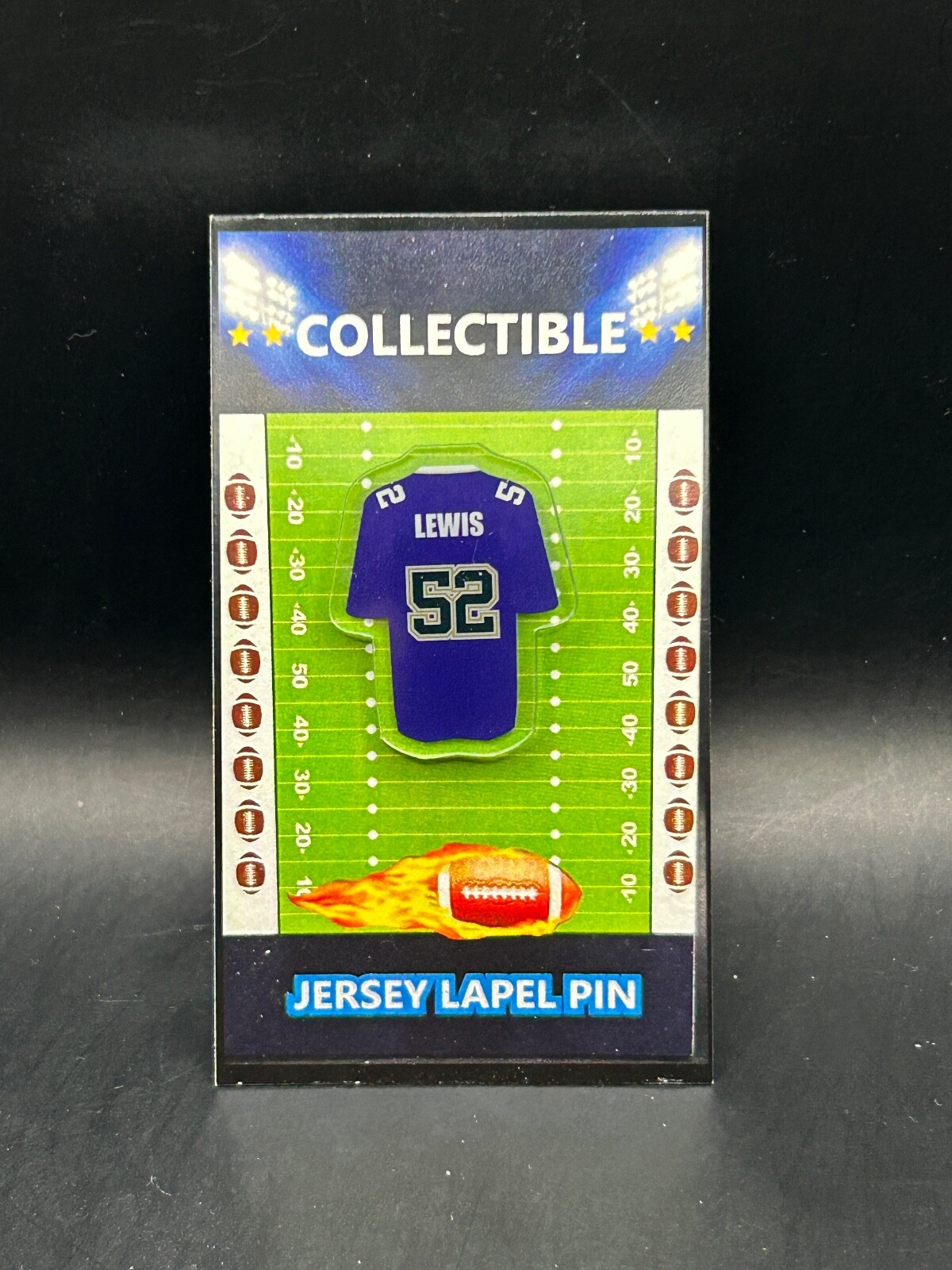 Ray Lewis Baltimore Ravens throwback jersey lapel pin collectible