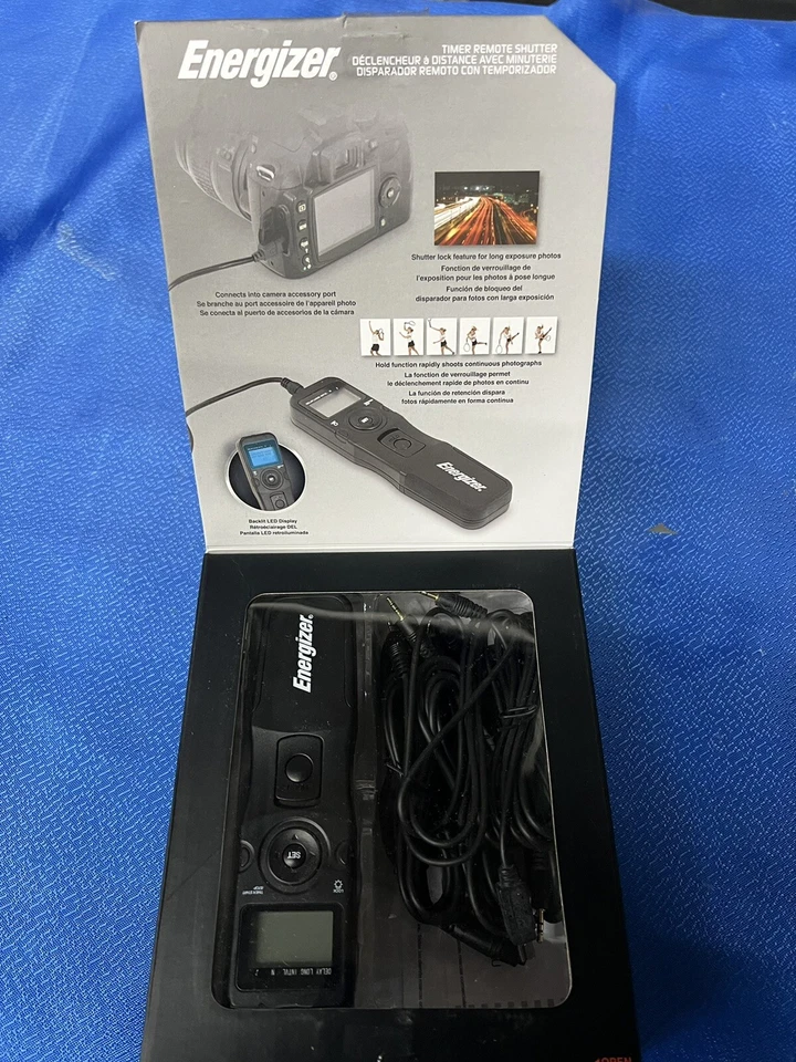 Energizer ENS-LCDU Multi-Fit LCD Timed Remote Shutter (Black) Free Shipping - Image 4 of 4