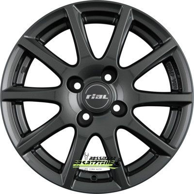 Rial Milano titanium 6.5x16 ET40 - LK4/100 ML63.3 Felge Alu