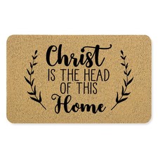 Christian Door Mat, Bible Verse Scripture Welcome Mats for Front Door, Christ...