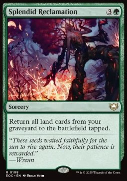 Magic/MTG Splendid Reclamation EOC-108 Rare Englisch Neu