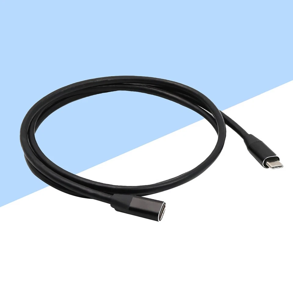 1pc 1 mètre d'extension de câble de type C USB 3.1 USB C mâle à femelle - Photo 2/4