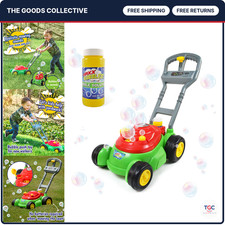 Bubble Lawn Mower Toy - Bubble-N-Go with 4oz Solution for Ages 2-4, Fun Outdoor