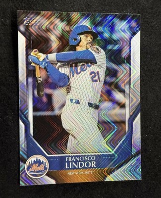 2026 Topps Collector - Francisco Lindor #MLB-4 WAVE PARALLEL, NY Mets
