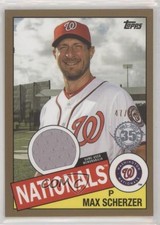2020 Topps 1985 Topps Baseball Relics Gold 47/50 Max Scherzer #85R-MS qf8