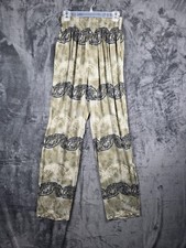 Vintage Carole Little Saint Tropez West Pants Womens 10 Rayon Gauze 90s