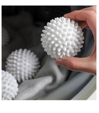 4 x REUSABLE TUMBLE ECO DRYER CLOTHES SOFTENER WASHING MACHINE BALLS PLASTIC