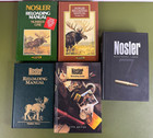 Lot of 5 NOSLER RELOADING MANUAL Hardcover Books, Edition Numbers 1, 2, 3, 5 & 7