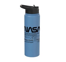 Nasa Inspiration Collection   Space Shuttle Program Black Stainless Steel Ins...