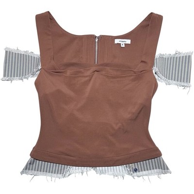 Miaou Women s Renata Corset Top in Cocoa Size Medium