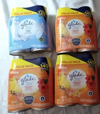 lot of 4 2-packs (8 total) Glade Automatic Spray Air Freshener Refills, Hawaiian
