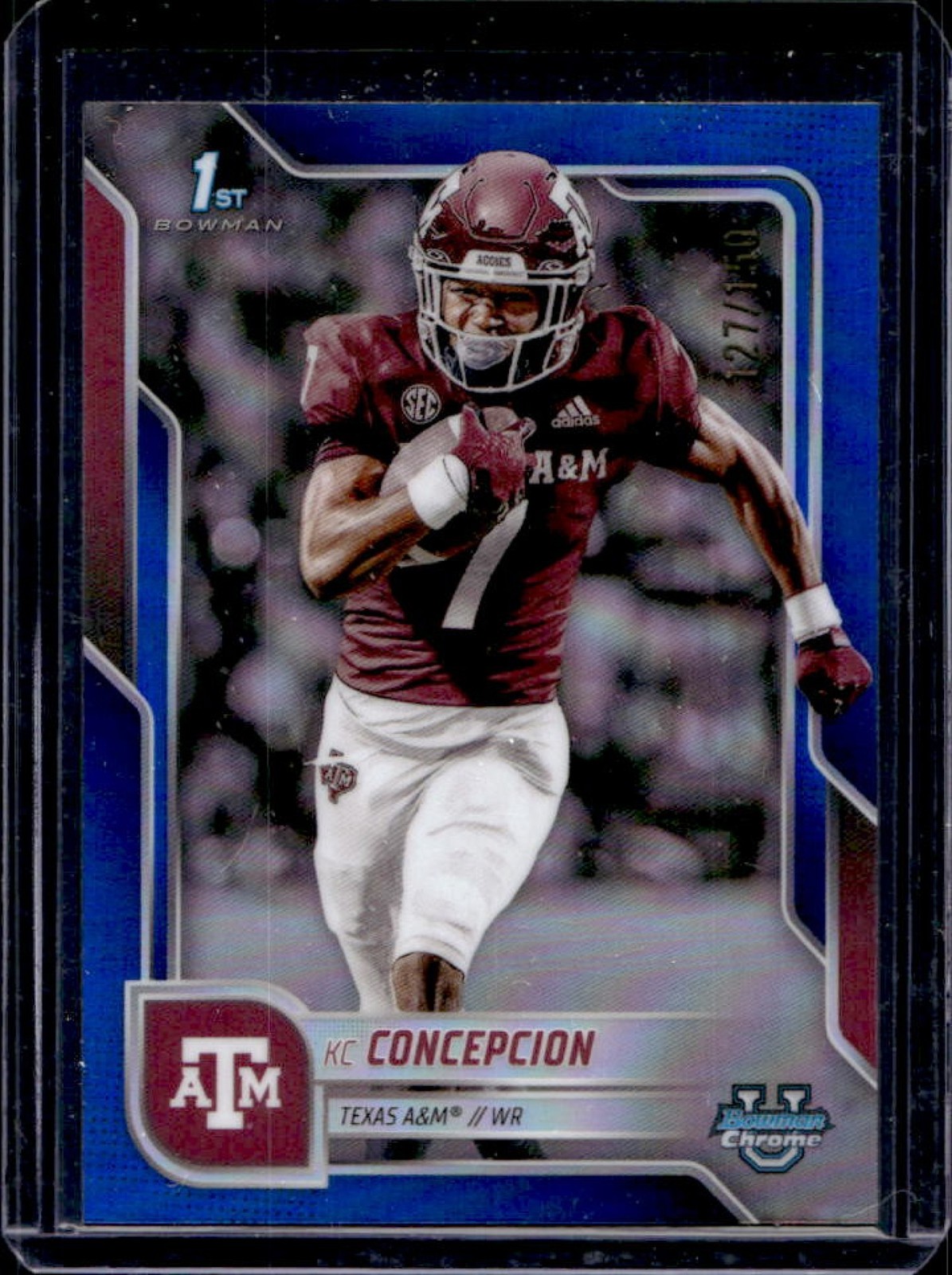 2025 Bowman Chrome U KC Concepcion Blue Refractor 1st #/150