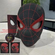 Spider-Man Mask Moving Arachnid Eyes Chin Control Eyes Helmet Masks Props Gift