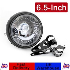 6.5-Inch Motorcycle LED Headlight Retro Round Universal Headlamp With Bracket