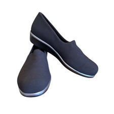 SAS Tripad Comfort 8 Woman's Black Bliss Slip On Wedge USA Arch Support