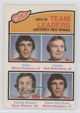 1976-77 O-Pee-Chee Team Leaders Michel Bergeron Walt McKechnie Bryan Watson t4m