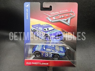 DISNEY PIXAR CARS DUD THROTTLEMAN MOOD SPRINGS DINOCO 400 2019