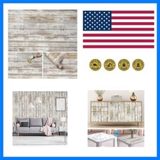 Arthome 11x100'' Gray Rustic Wood Contact Paper Peel and Stick Self-Adhesive ...