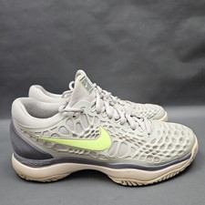 Nike Air Zoom Cage 3 HC Tennis Shoes Womens 7.5 Gray Volt Sneakers 918199-070
