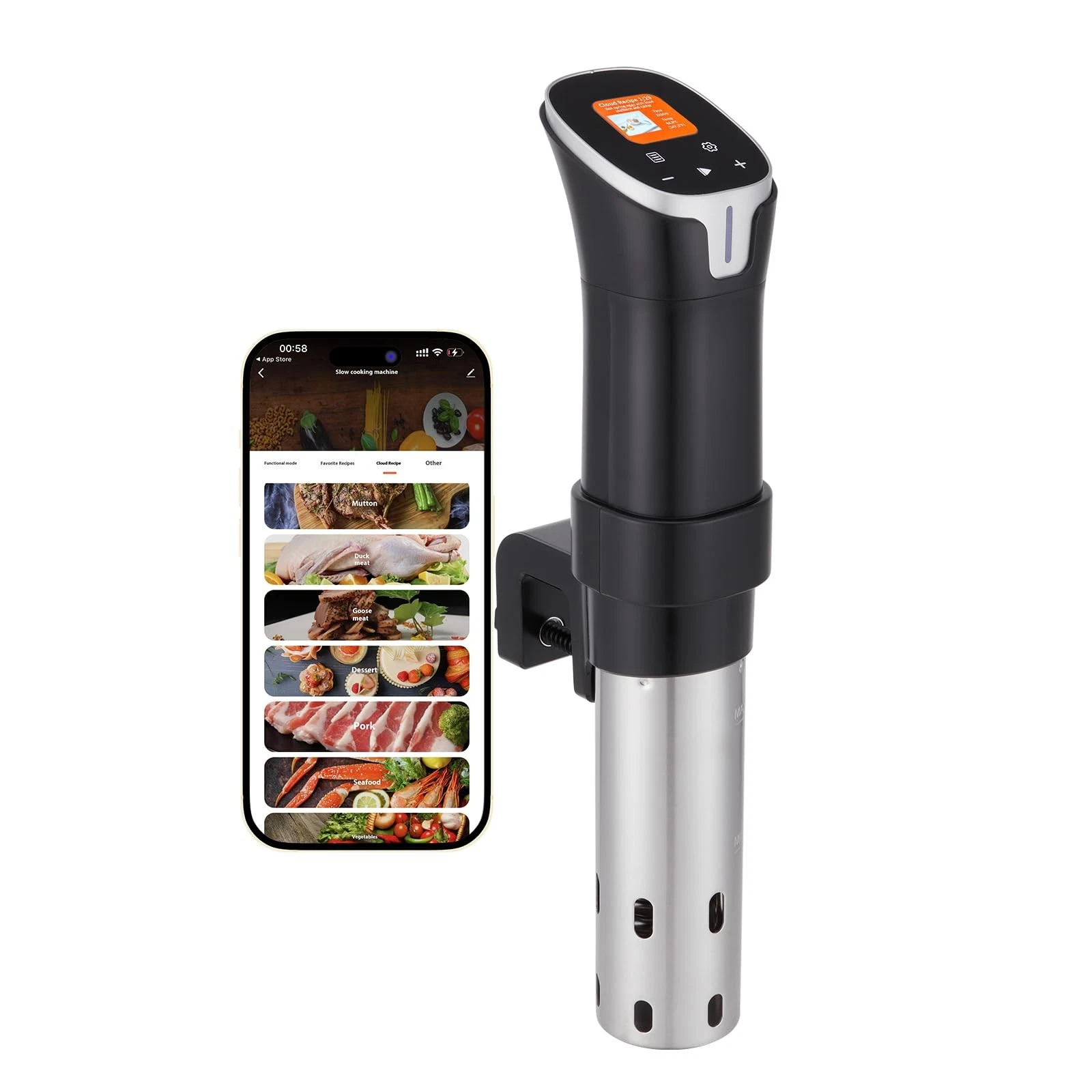 1100W Sous Vide Precision Cooker with Touchscreen & WiFi App Control, 24-Hour...
Opens in a new wind