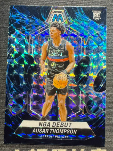 Ausar Thompson 2023-24 Panini Mosaic Genesis NBA Debut SSP Case Hit RC #262