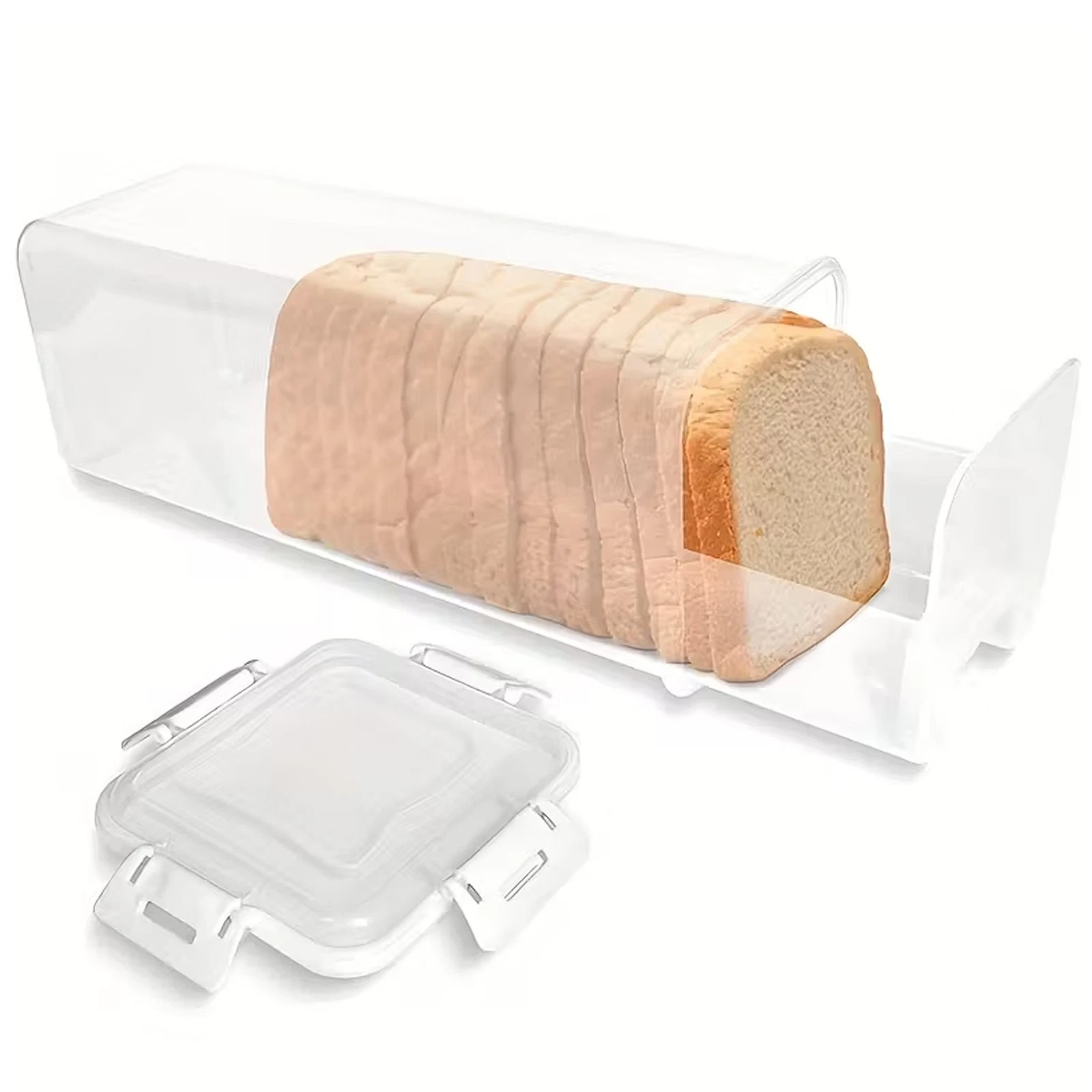 Slide-Out Bread Storage Container with Airtight Lid, Clear Plastic Bread Box ...
Opens in a new wind