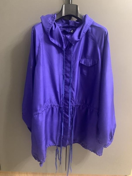 Women AllSaints Shirt Navy Silk 38 / M / 46