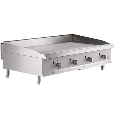 48'' Gas Countertop Griddle with Flame Failure Protection and Thermostatic Contro