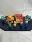 Vintage Fisher Price Little People Complete Nursery Set Baby Pink Yellow Blue