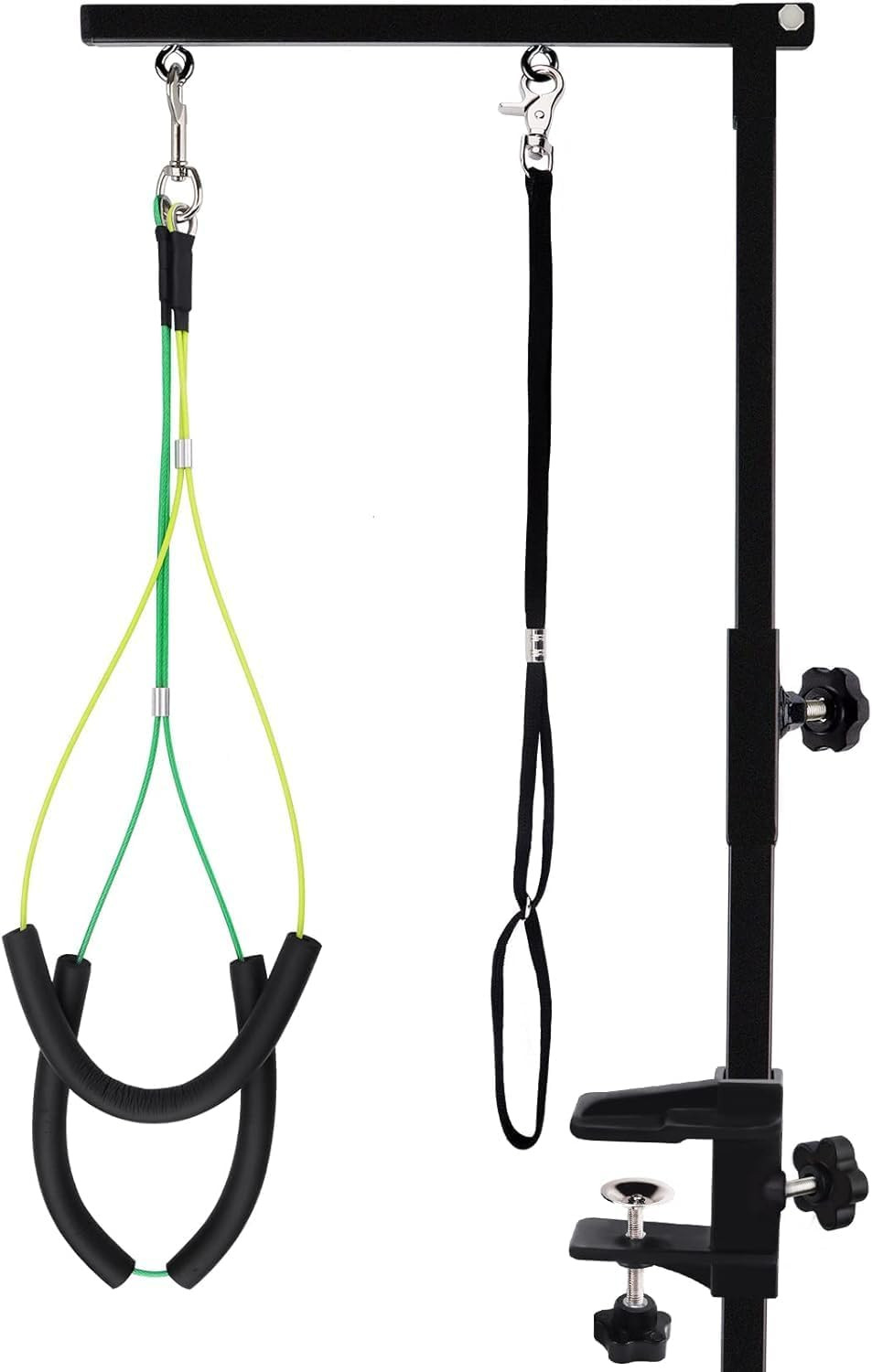 Supporto Toelettatura Cane Regolabile Pieghevole - Acciaio Inox e Morsetto
