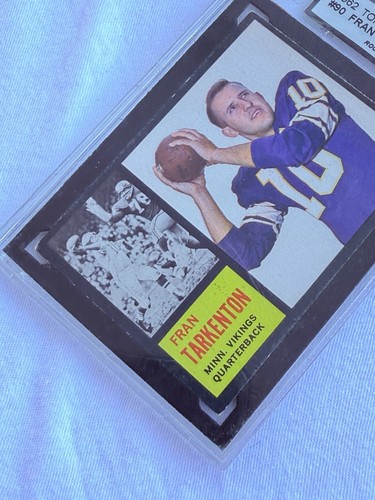 1962 Topps Fran Tarkenton #90 KSA 6 RC HOF Vikings Rookie - Picture 3 of 4
