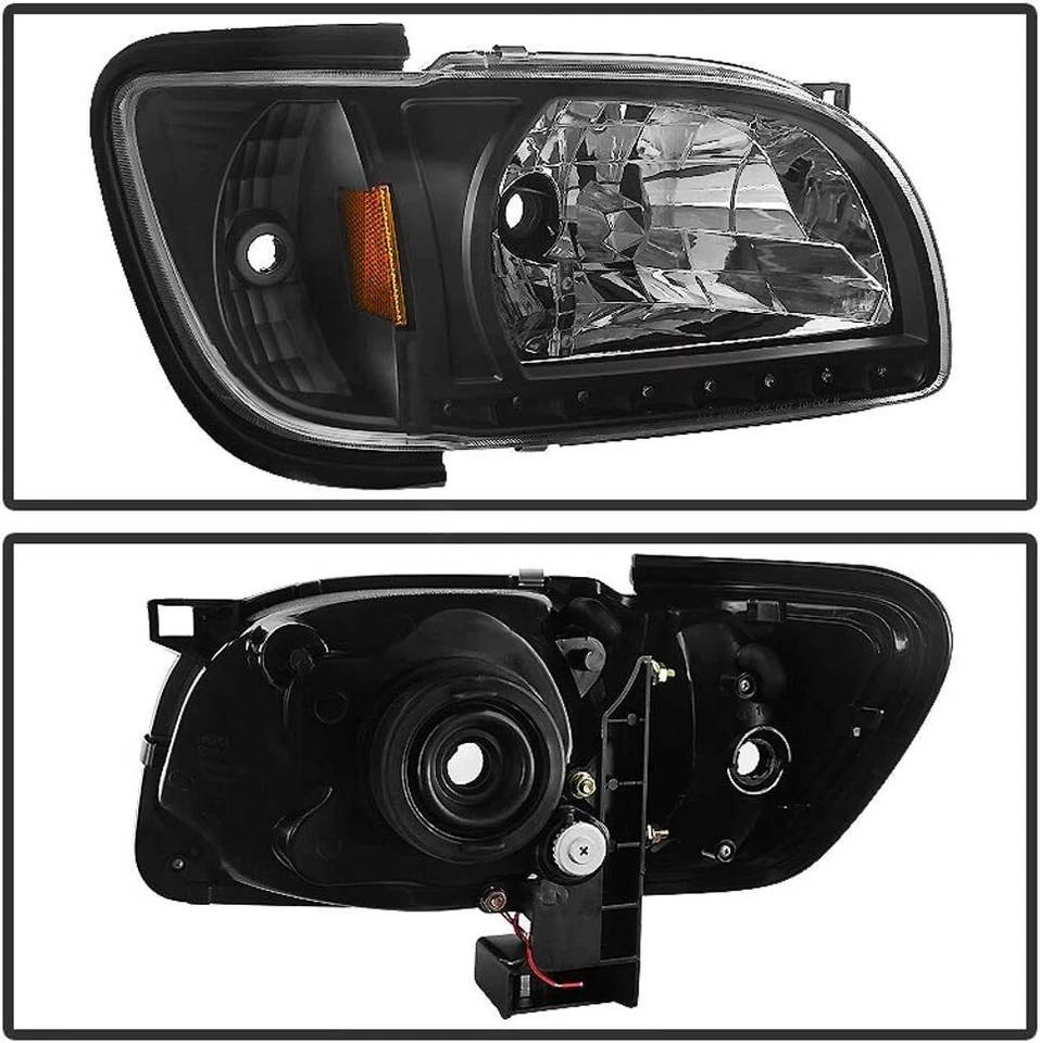 2001 年 2002 年 2004 年丰田塔科马车头灯带 LED 灯 2 合 1 转角信号 — 第 2/4 张图片