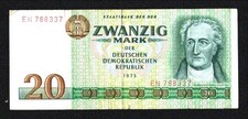 DDR-24a) — Old: Ro. 362a) - GDR; 20 Mark State Banknote from 1975; Series  JI 