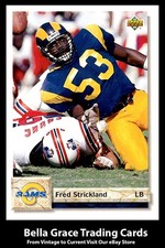 1992 Upper Deck Fred Strickland #581 Los Angeles Rams NFL Football