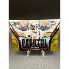 2025 Prizm Black Drake Lindsey Gold Fractal /10 Minnesota Gophers Rookie