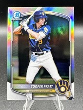2025 Bowman Chrome Refractor BDC-157 Cooper Pratt Brewers