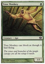 Tree Monkey - Light Play MTG 9th Edition