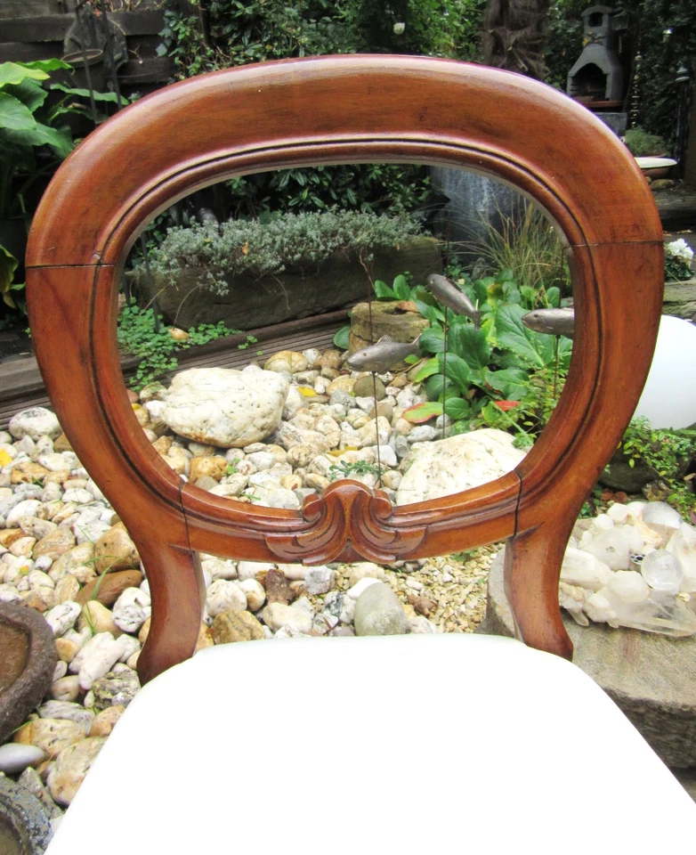 antique english victorian balloon chairs dining chairs set of 4 circa 1890 - Image 4 of 4