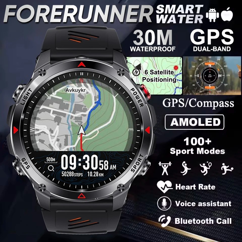 Forerunner 570 GPS Smart Watch 3ATM Waterproof AMOLED Screen MULTI-BAND GNSS Com