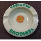 Vintage Verigoud Cafe de la Paix Souk-Ahras Milk Glass Ashtray Made in France