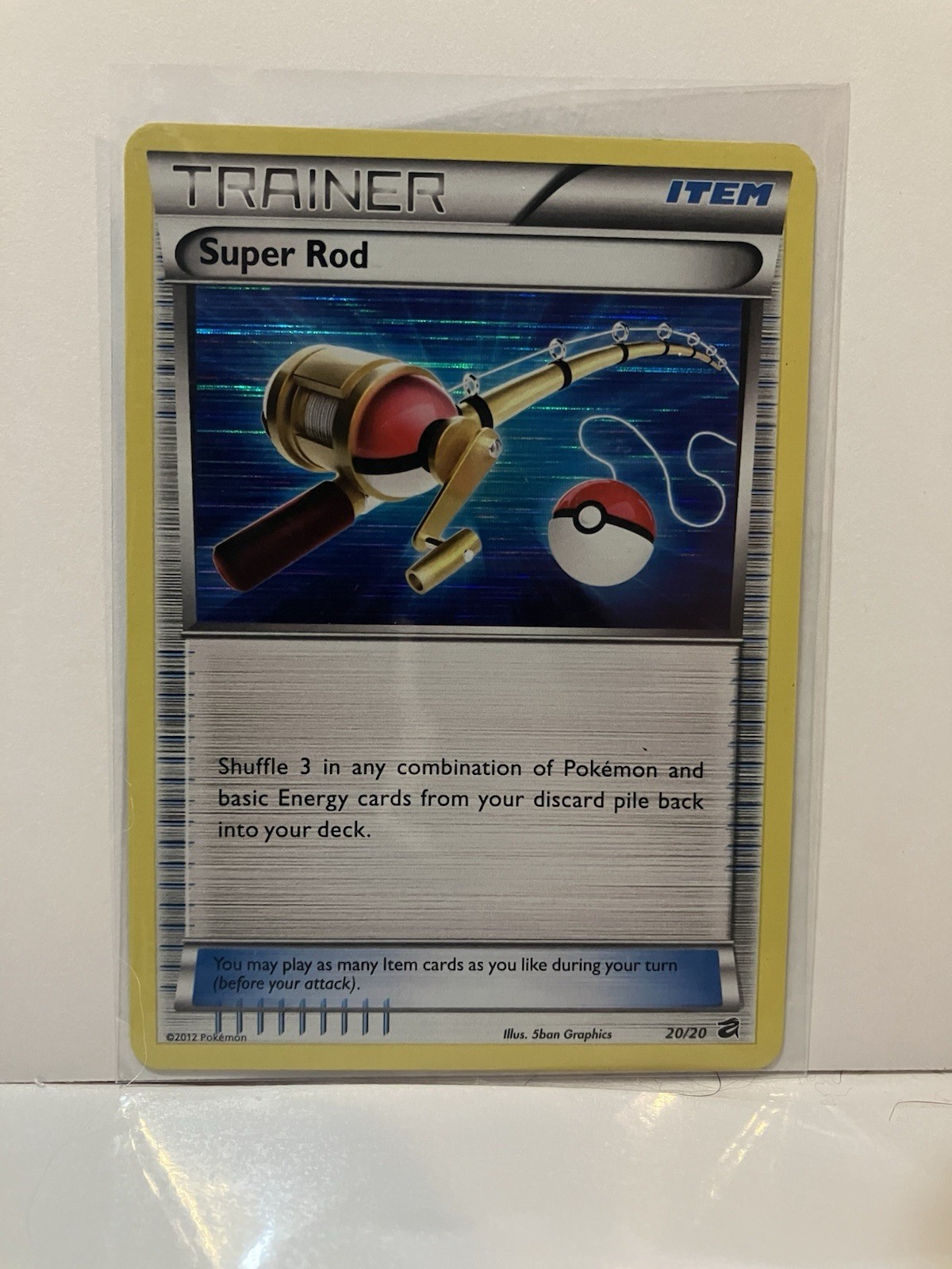 Pokémon Super Rod 20/20 Dragon Vault Holo Rare Trainer NM/LP Card