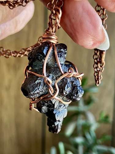 Prophecy Stone Wire Wrapped Pendant, Amulet , Necklace - Picture 2 of 8