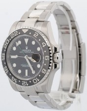 NOS STICKERED Rolex GMT-Master II Black RANDOM SERIAL Ceramic 40mm 116710 LN BOX 3