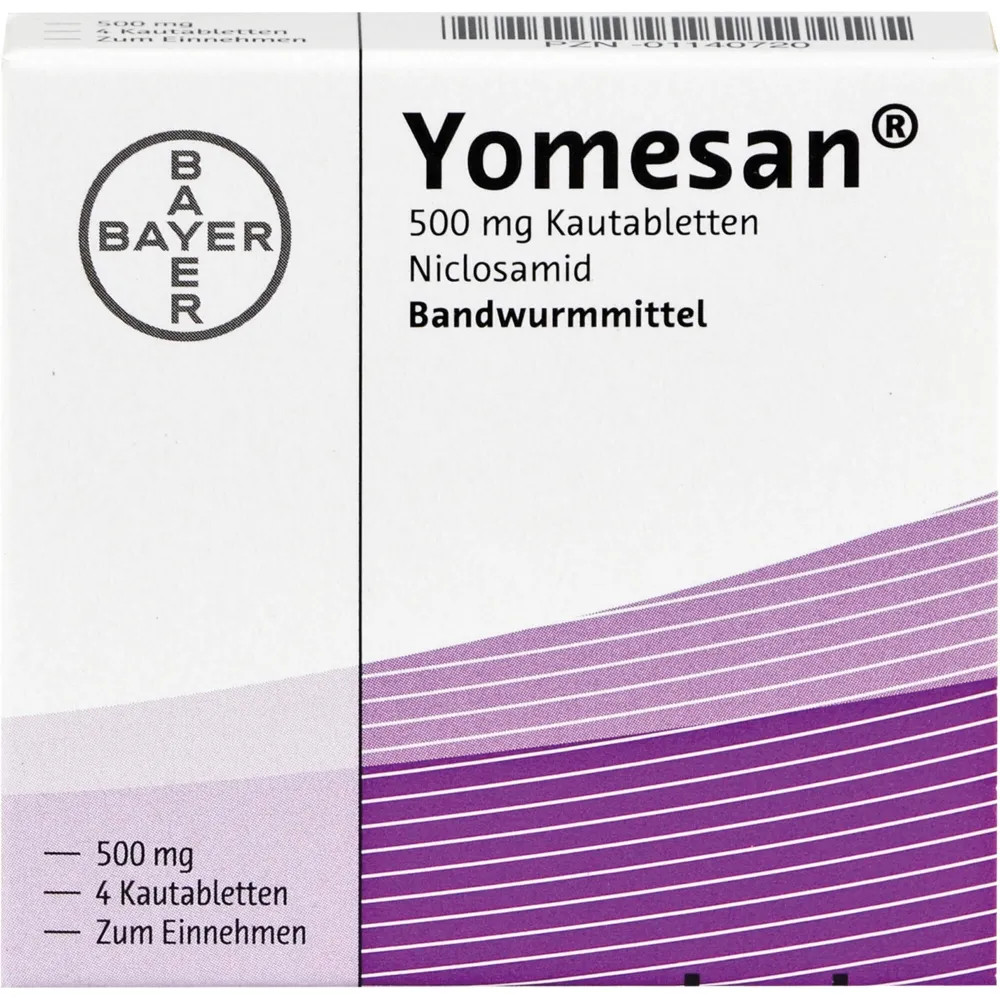 Yomesan 500 mg Kautabletten 4St - PZN 1140720